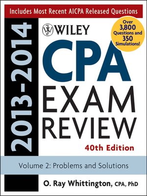 cover image of Wiley CPA Examination Review 2013-2014, Problems and Solutions